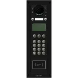 Вызывная вандалозащитная IP-видеопанель MTM с 2 кнопками, кодонаборной клавиатурой, дисплеем и считывателем, 4 модуля, цвет темно-серый CAME MTM-R30